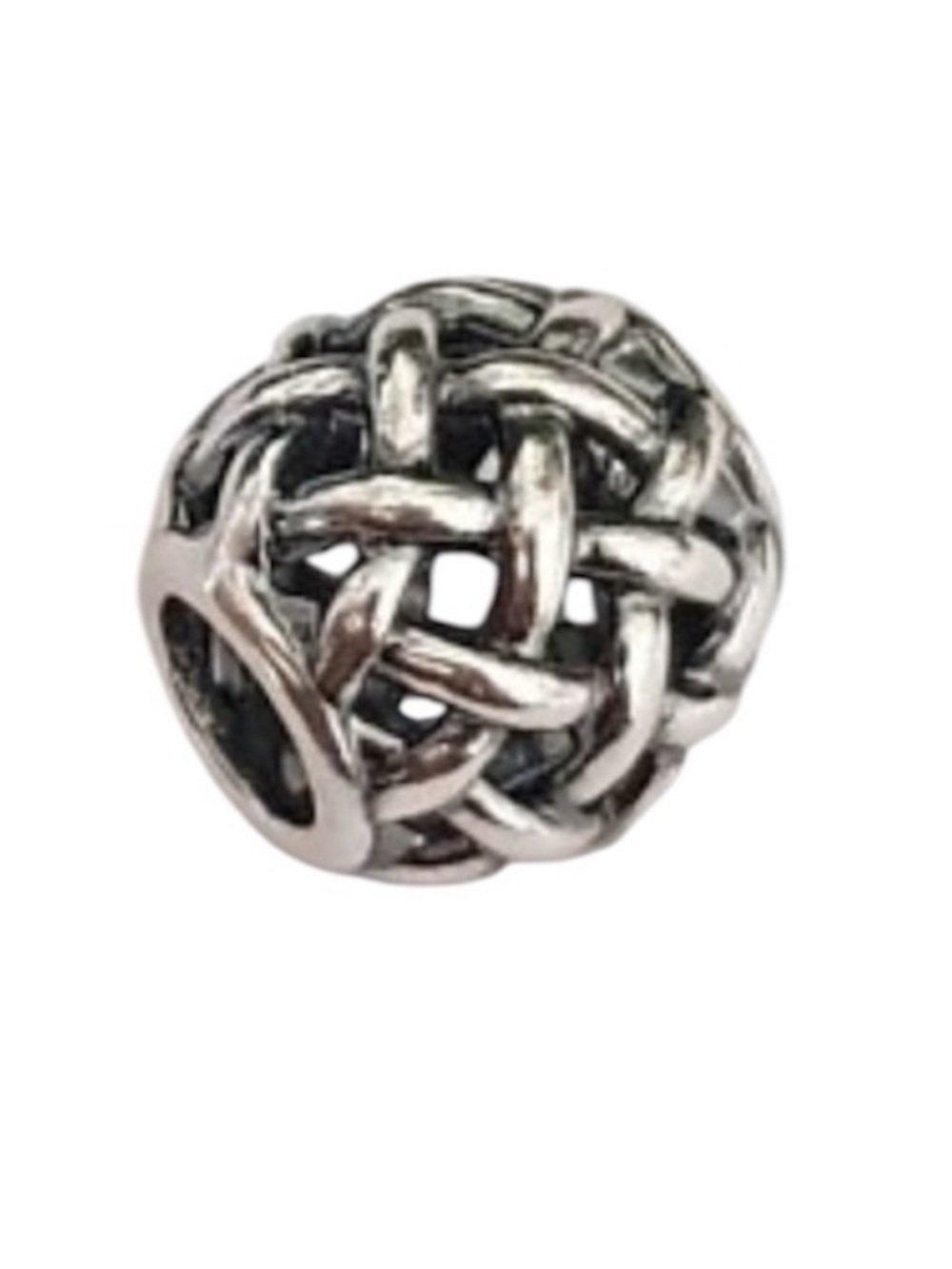 Pandora Forever Entwined Silver Woven Charm Bead